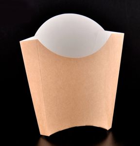 100pcs/lot- Disposable Kraft French Fries Box Chicken Rice Flower Snack Storage Boxes DIY Baking Packing Box